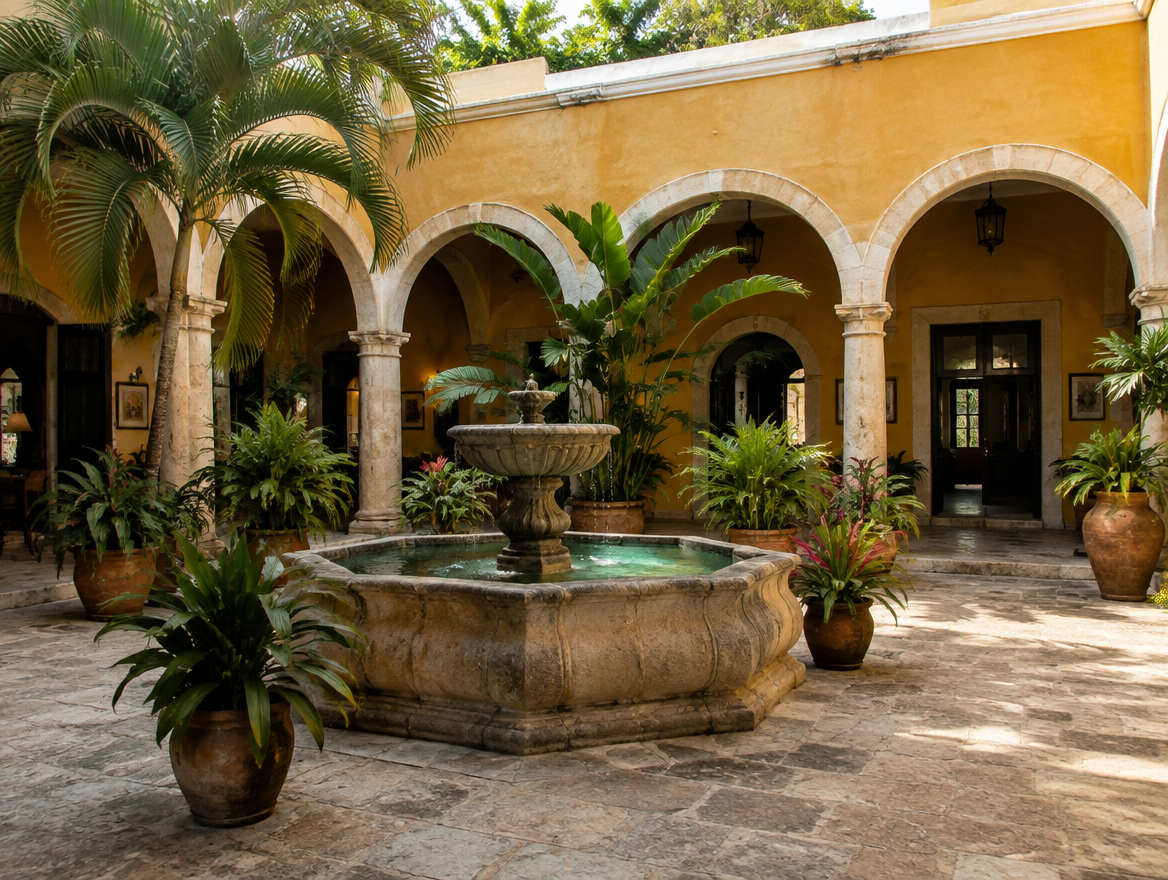 Hacienda henequenera restaurada en Yucatán